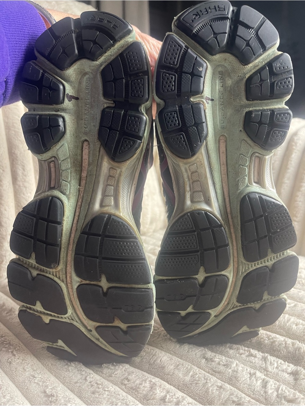 ASICS Gel Women’s Running Shoes Gray Pink Teal Cushion GEL Technology Size 10 - Picture 4 of 9